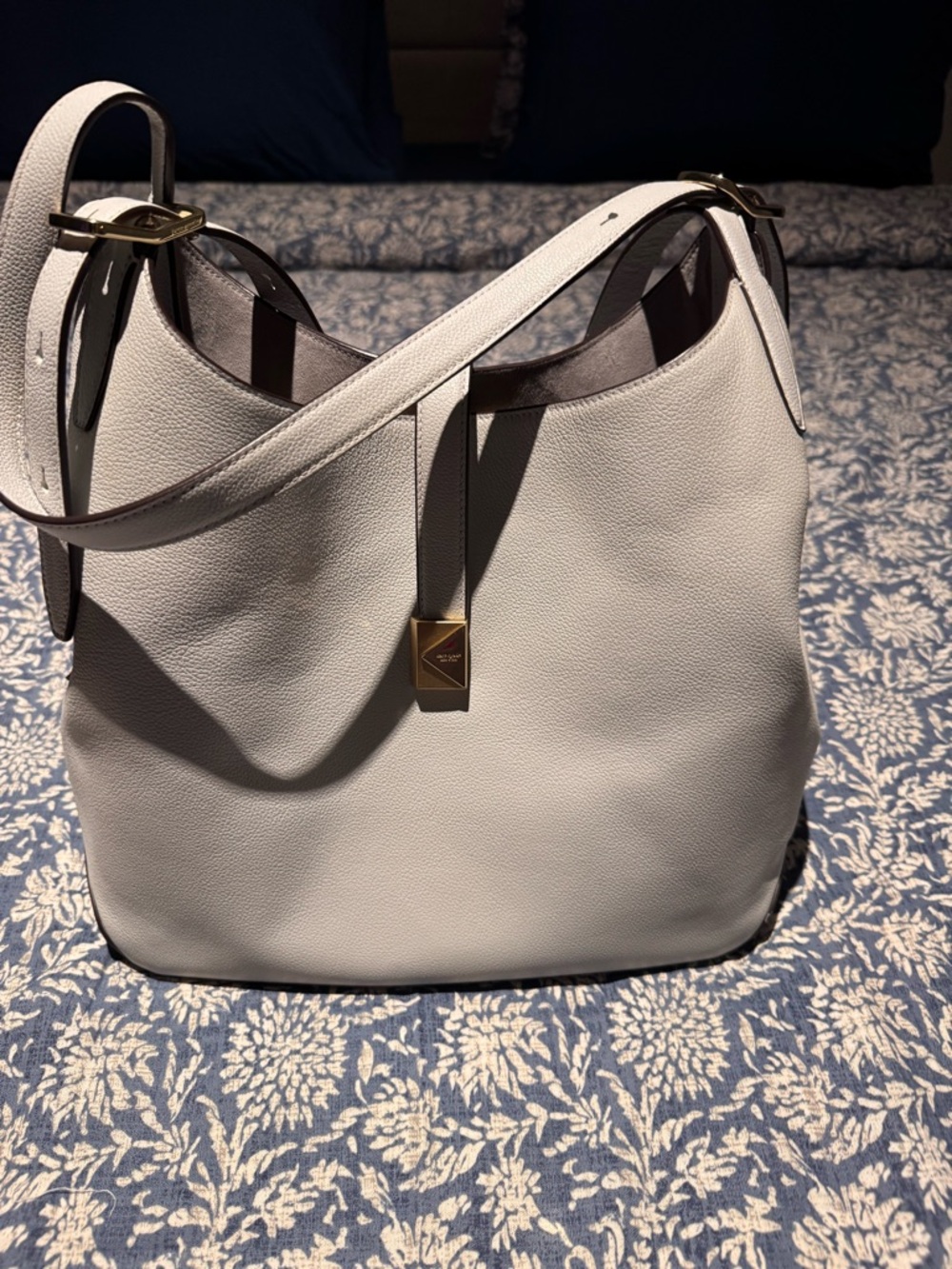Kate Spade Pebbled Leather Deco Large Shoulder Bag